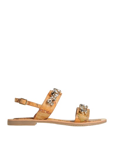 ALVIERO MARTINI 1a CLASSE Sandals Tan Textile fibres