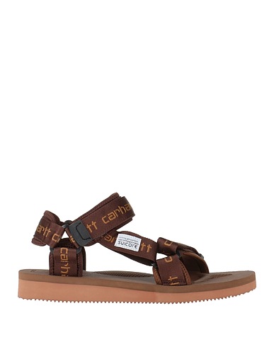 CARHARTT WIP Sandals X SUICOKE Dark brown Polyester, Nylon
