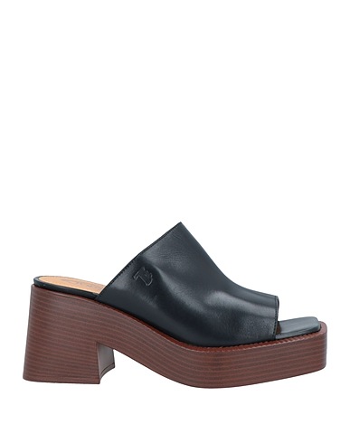 TOD'S Sandales Noir Cuir