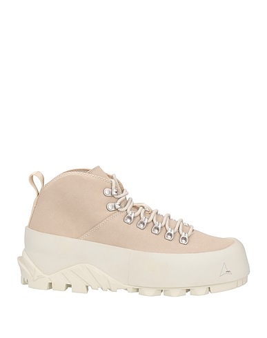 ROA Ankle boot Beige Textile fibres, Rubber