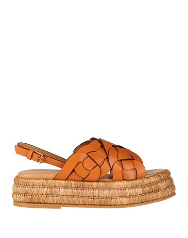 TOD'S Sandals Camel Leather