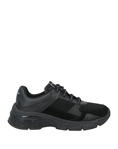 EMPORIO ARMANI Sneakers Μαύρο 100% Δέρμα βοοειδών, Πολυεστέρας