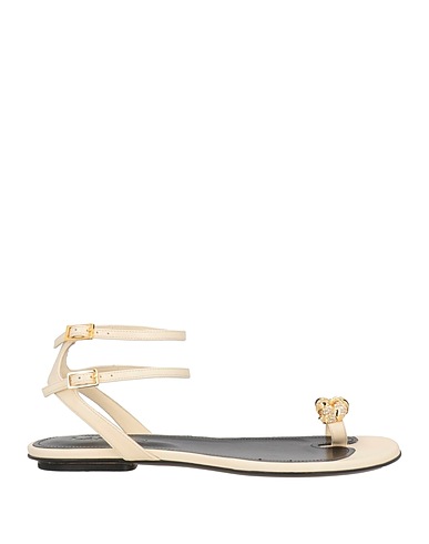 LANVIN Dianetten Off white Leder