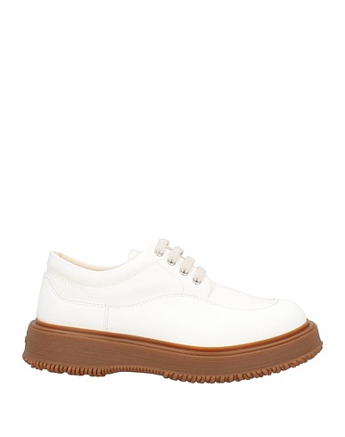 HOGAN Laced shoes 3R White Textile fibres