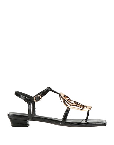 NOA HARMON Infradito Nero Fibre tessili