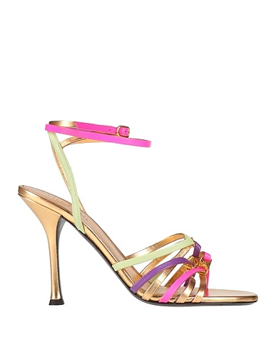 VALENTINO GARAVANI Sandals Gold Leather
