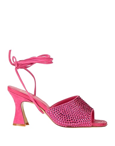 GIAMPAOLO VIOZZI Sandals Fuchsia Leather