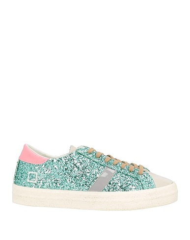 D.A.T.E. Sneakers Sage green Leather, Other Fibres