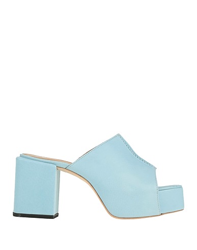 MOMA Sandalen Himmelblau Leder