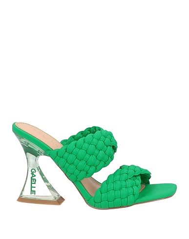 GAëLLE Paris Sandals Green Textile fibres