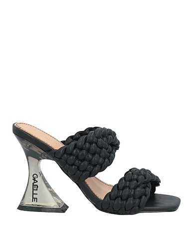 GAëLLE Paris Sandals Black Textile fibres