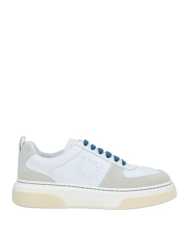 FERRAGAMO Sneakers Weiß Kalbsleder