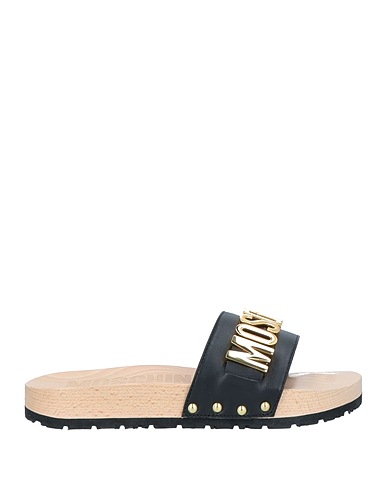 MOSCHINO Mules and clogs Black Calfskin