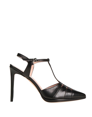 ANNA F. Court Black Leather