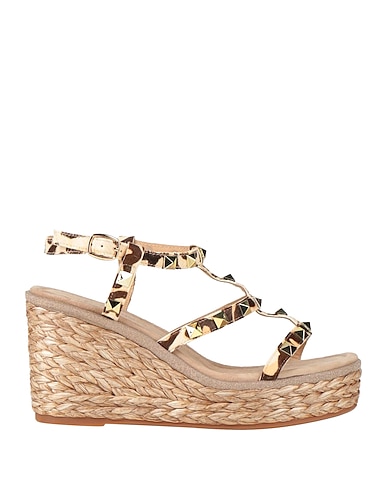 ALMA EN PENA. Espadrilles Beige Leder