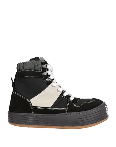PALM ANGELS Sneakers Black Leather, Textile fibers