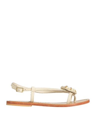 PETIT CHAPEAU Flip flops Ivory Leather