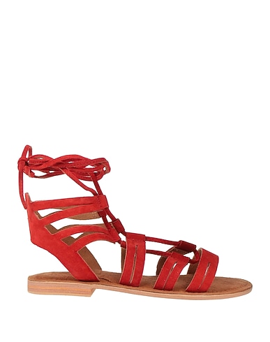COCCODRILLO Sandals Red Leather