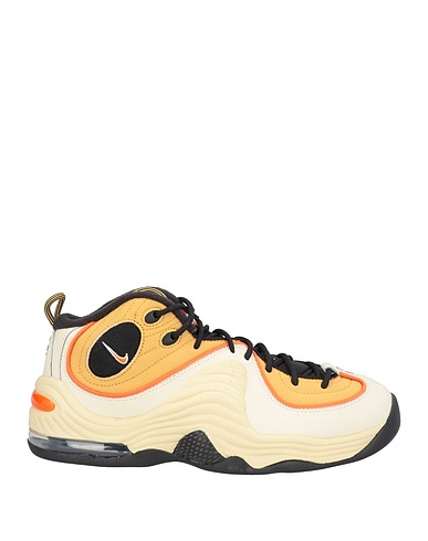 NIKE Sneakers Beige Leather, Textile fibers