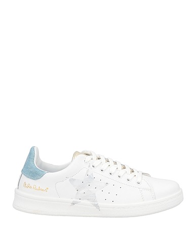 NIRA RUBENS Sneakers White Leather, Textile fibres