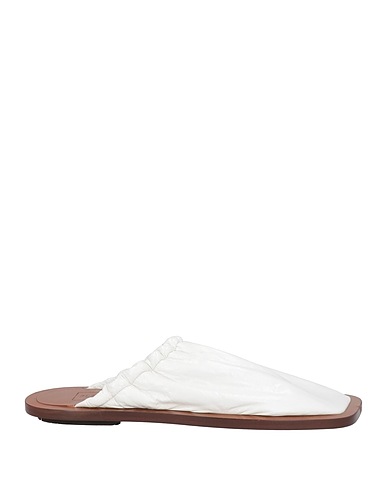 PLAN C Mules and clogs White Leather