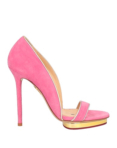 CHARLOTTE OLYMPIA Sandals Pink Leather