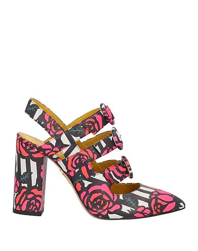CHARLOTTE OLYMPIA Escarpins Fuchsia Cuir
