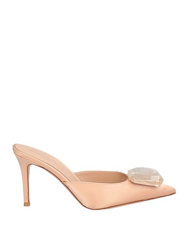 GIANVITO ROSSI Mules and clogs Blush Textile fibres