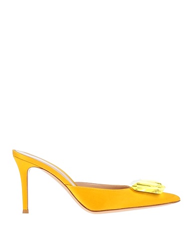 GIANVITO ROSSI Mules and clogs Marigold Textile fibres