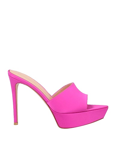 GIANVITO ROSSI Sandals Fuchsia Textile fibers