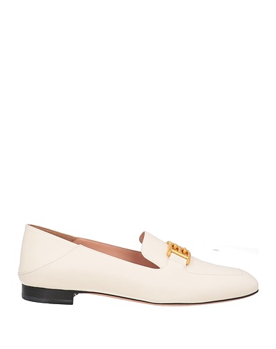 BALLY Loafers Cream Calfskin