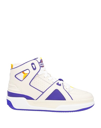 JUST DON Sneakers Beige Leather, Textile fibres