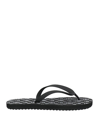 PHILIPP PLEIN Flip flops Black Rubber