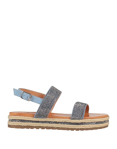 LA FEMME PLUS Espadrilles Pastel blue Leather