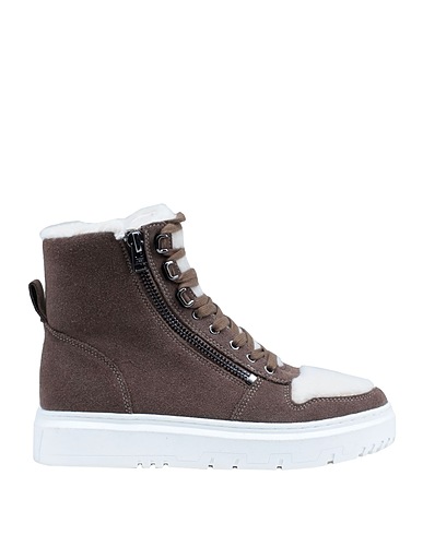 DKNY Sneakers Khaki Bovine leather, Textile fibres