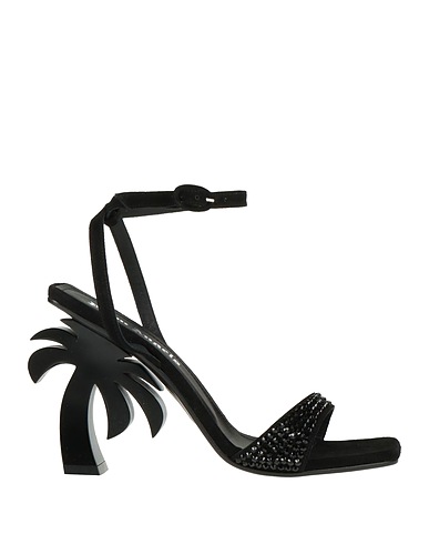 PALM ANGELS Sandals Black Leather