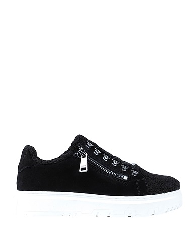 DKNY Sneakers Black Leather, Textile fibres