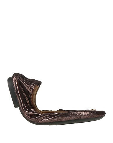 TOSCA BLU Ballet flats Bronze Textile fibres