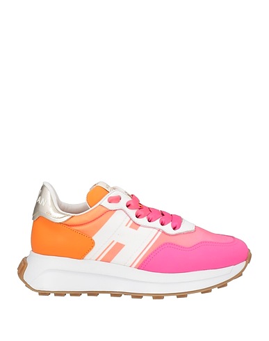 HOGAN Sneakers Pink Leather, Textile fibres