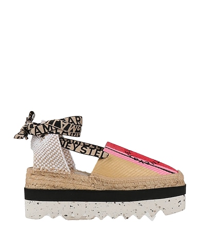 STELLA McCARTNEY Espadrilles ROSSO Gewebefasern