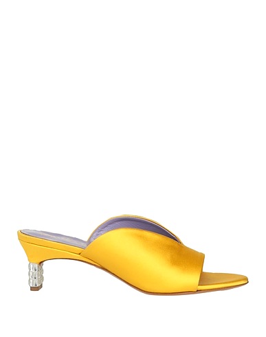 MULBERRY Sandals Yellow Textile fibers