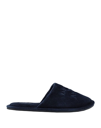 EMPORIO ARMANI Ciabatte e pantofole Blu navy 77% Cotone, 23% Poliestere
