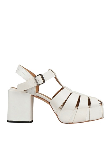 MOMA Sandals White Leather