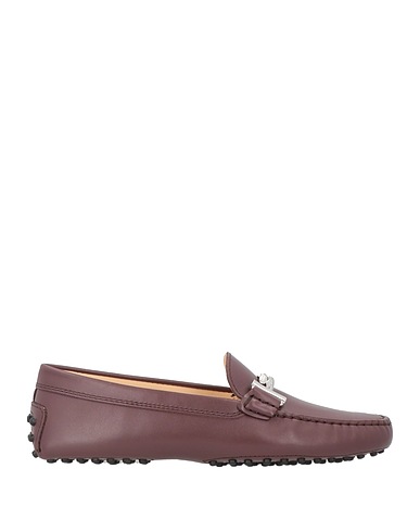 TOD'S Loafers Plum Leather
