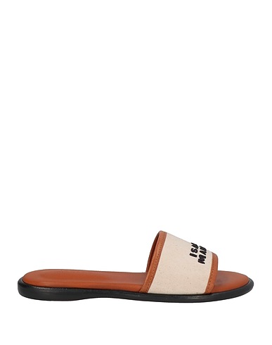 ISABEL MARANT Sandals Beige 95% Cotton, 5% Bovine leather