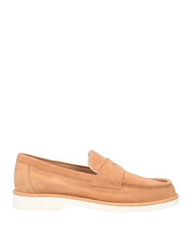 SANTONI Mocassins Camel Cuir