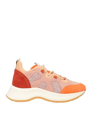 HOGAN Sneakers Blush Leather, Textile fibres