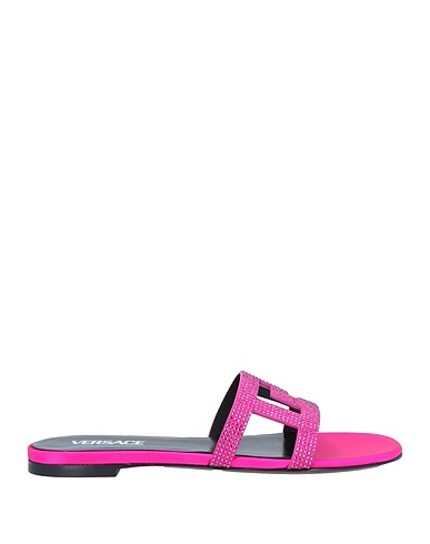 VERSACE Sandals Magenta Leather