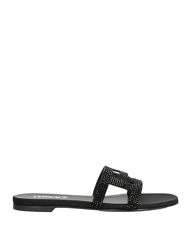 VERSACE Sandals NERO Leather