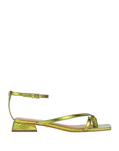 CARRANO Flip flops Lime green Leather